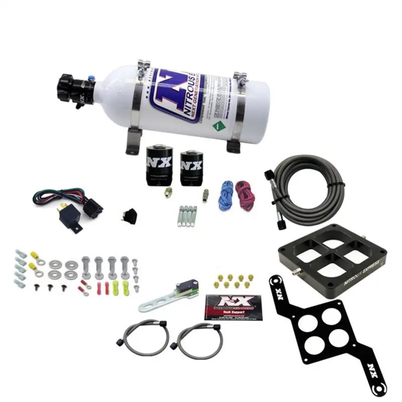 Nitrous Express Dominator Single-Entry Billet Crossbar Nitrous Kit (250–750 Hp) With 5-Lb Bottle 1