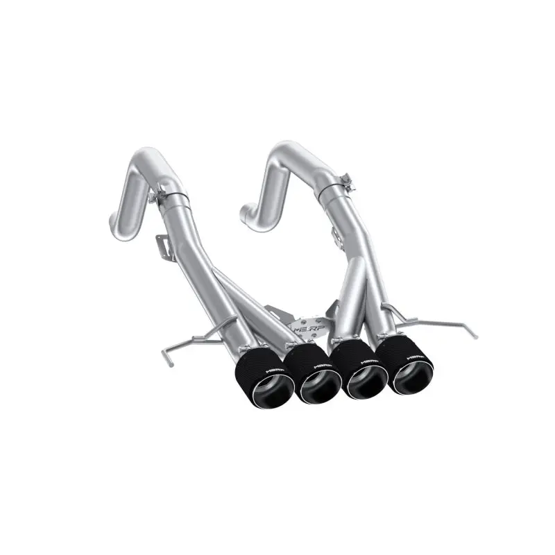Mbrp Axle-Back Exhaust System – 3" Mandrel-Bent, Quad Carbon Fiber Tips, Fits 2014–2019 Chevrolet Corvette 6.2L 1