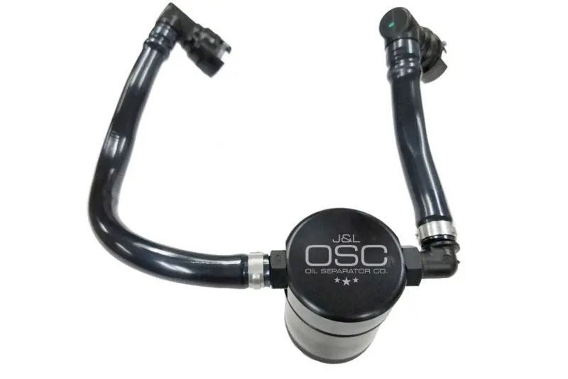 J&L Black Anodized Oil Separator For 2018–2023 Ford Mustang Gt (Passenger Side, 3.0L) 1