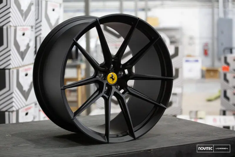 Vossen X Novitec Nf9 21X9In - 5X114.3 Bp - Et35 - Satin Black Ferrari 488 / F8 Front Wheel 1