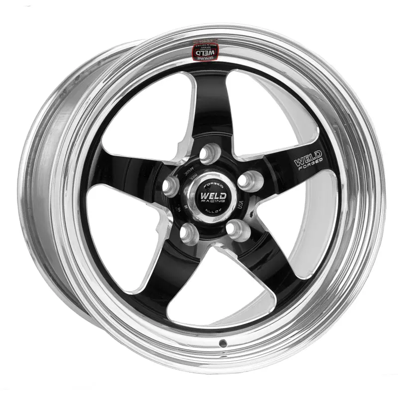 Weld S71 Non-Beadlock Black Wheel – 17X10 Inches, 5X4.75 Bolt Pattern, 5.8-Inch Backspace, Medium Pad Finish 1