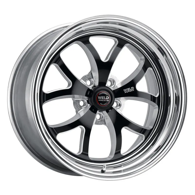 Weld S76 Forged Black Wheel – 18X8", 5X4.75 Bolt Pattern, 4.7" Backspace, Medium Pad Finish 2