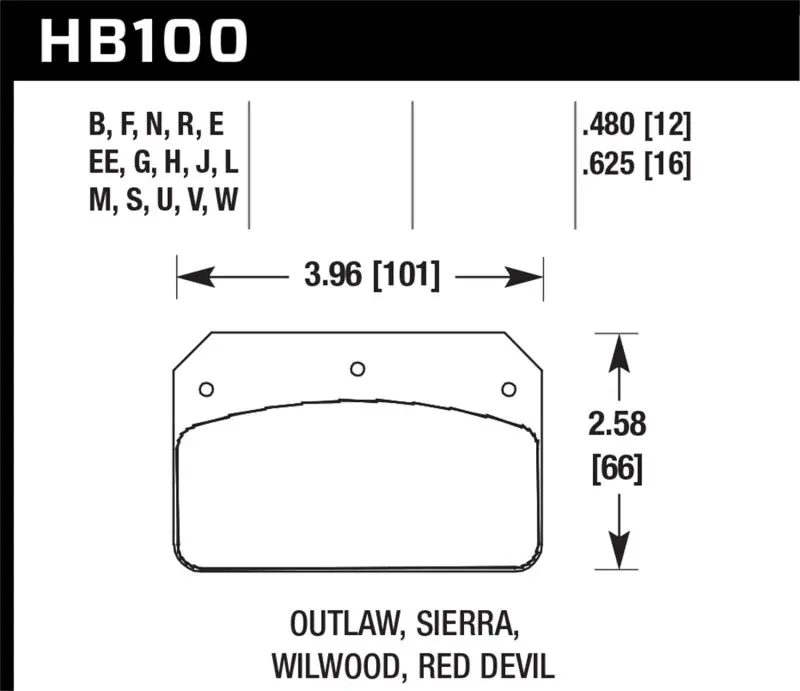 Hawk Performance Hps Street Brake Pads For Wilwood Dynalite Calipers 2