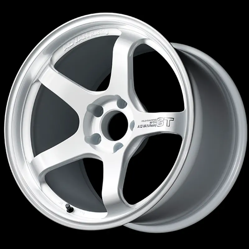 Advan Gt Beyond 18X8.5 Inch Racing Wheel – Pure White Finish, +45 Offset, 5X100 Bolt Pattern, 67.1Mm Hub Bore 1