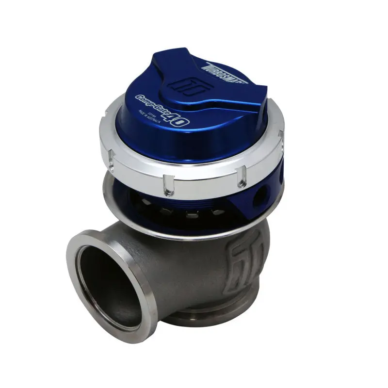 Turbosmart Gen V Comp-Gate 40Mm Wastegate – 14 Psi Spring, Blue Anodized Housing 1