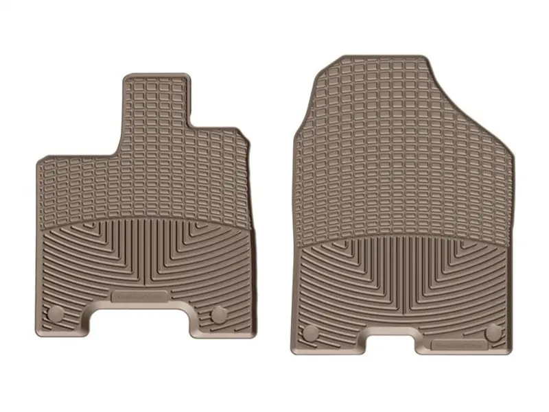 Weathertech 2017+ Honda Ridgeline Front Rubber Mats - Tan 1