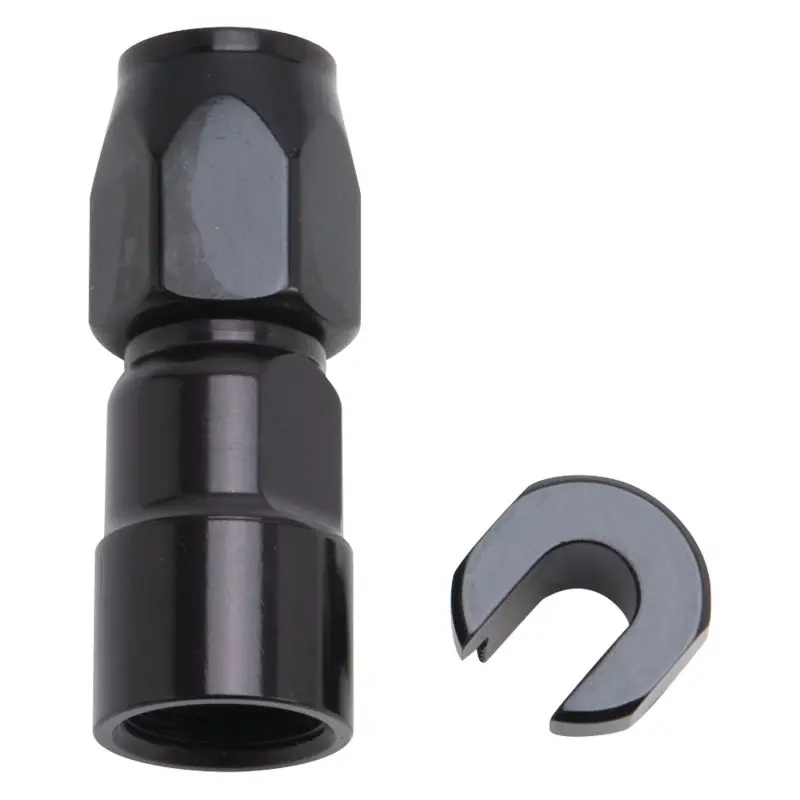 Russell Performance Sae 3/8" Quick-Disconnect Hose End – Female To -6 An, Black Straight Fitting 2