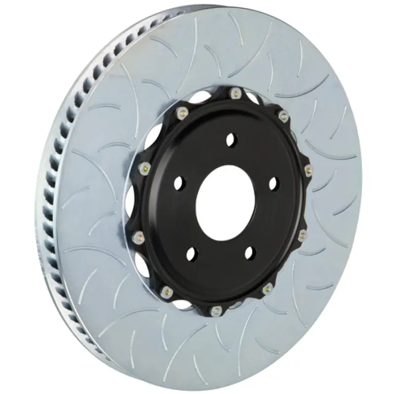 Brembo Two-Piece Slotted Brake Rotors – Front, 350X34Mm, Type 3 Design, For 2016 Alfa Romeo 4C Spider (Excludes Pccb) 1