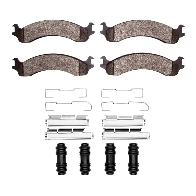R1 Front Performance Brake Pad & Hardware Kit For 2000–2002 Dodge Ram 2500 (Off-Road/Towing) 1