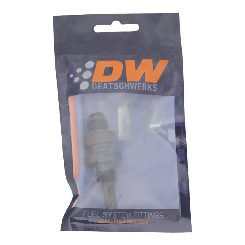 Deatschwerks 6An Male Flare To 5/16" Straight Barb Hose Fitting – Matte Black Anodized 2