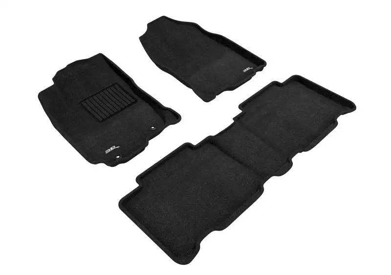 3D Maxpider Elegant Floor Mat Set For 2013–2018 Toyota Rav4 – First & Second Row – Black 1