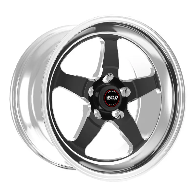 Weld S71 Low-Pad Black Alloy Wheel: 18X10 Inches, 5X4.75 Bolt Pattern, 7.7-Inch Backspace 2