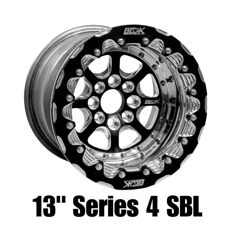 Belak Double Beadlock Billet Wheel Set – 13X11.5", 5X114.3Mm Bolt Pattern, 5" Backspace, High-Pad Series (Requires Small Brake Kit) 1