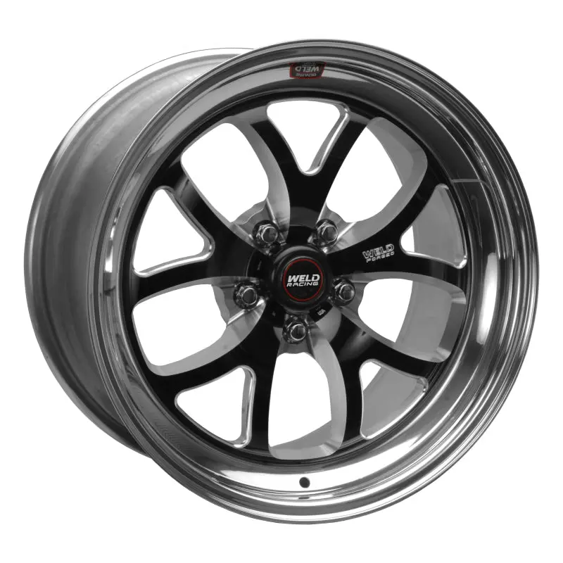 Weld S76 Forged Black Wheel – 18X8", 5X4.75 Bolt Pattern, 4.7" Backspace, Medium Pad Finish 1